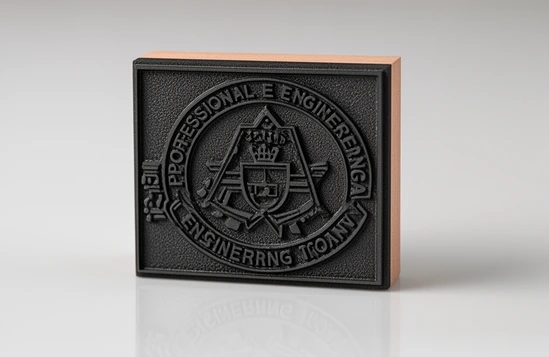 Professional engineering stamp for residential construction plans, permit documents, structural review, and project approval support