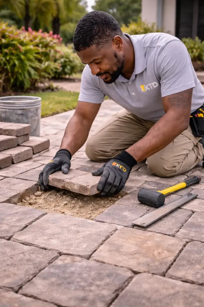 Paver Replacement (Patio, No Coping, Concrete Pavers, Texture, Standard Sand)