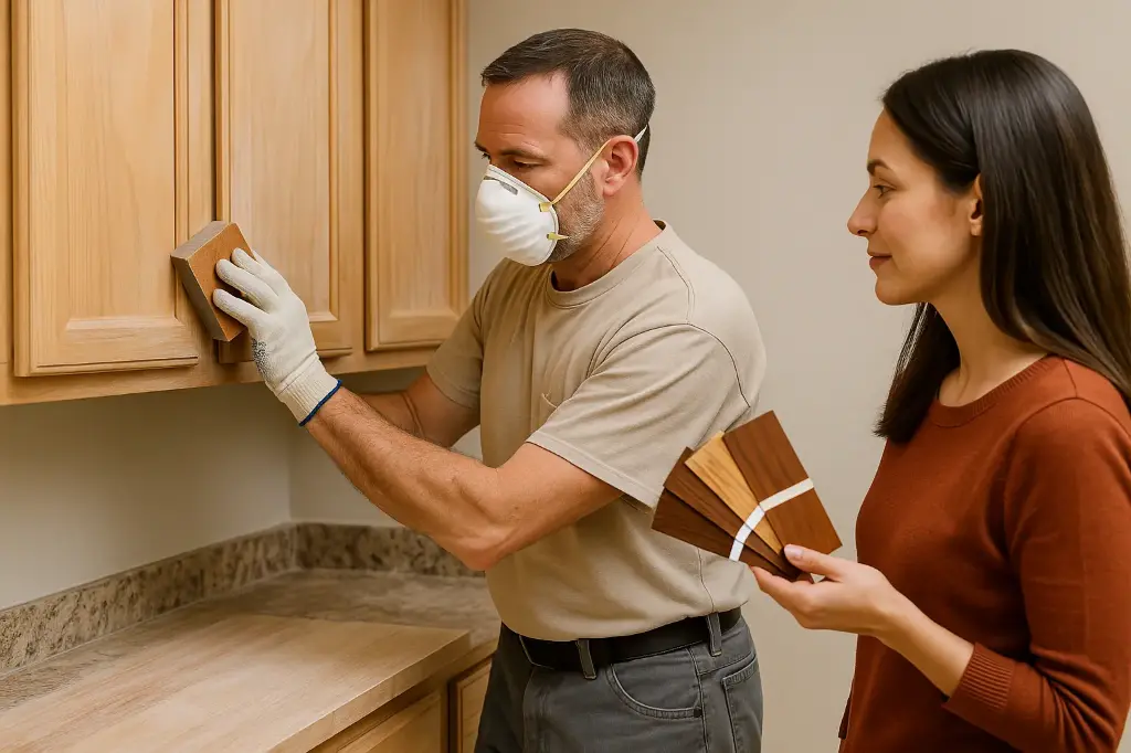 Painting Refinishing (Kitchen Cabinets)