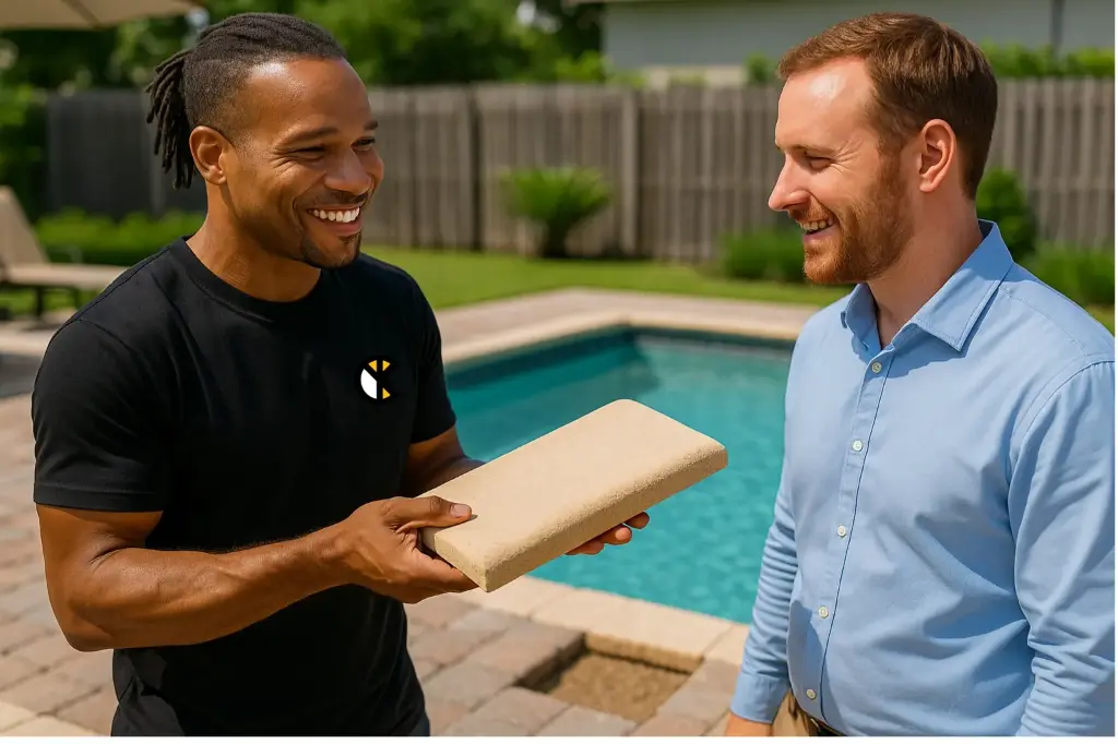 Paver Repair (Patio, Standard, No Coping, Concrete Pavers, Standard Sand)