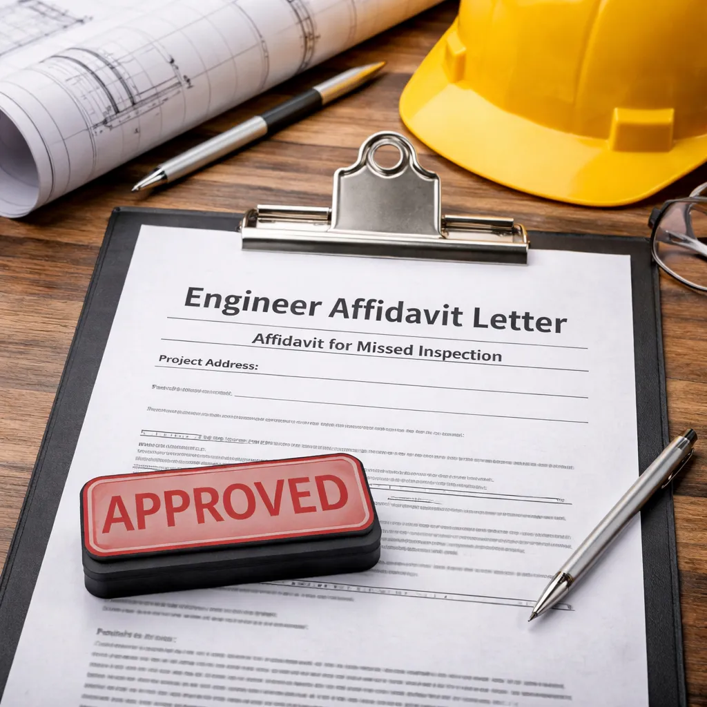 Engineer Affidavit Letter